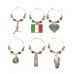Italy Euro 2016 Wine Glass Charms